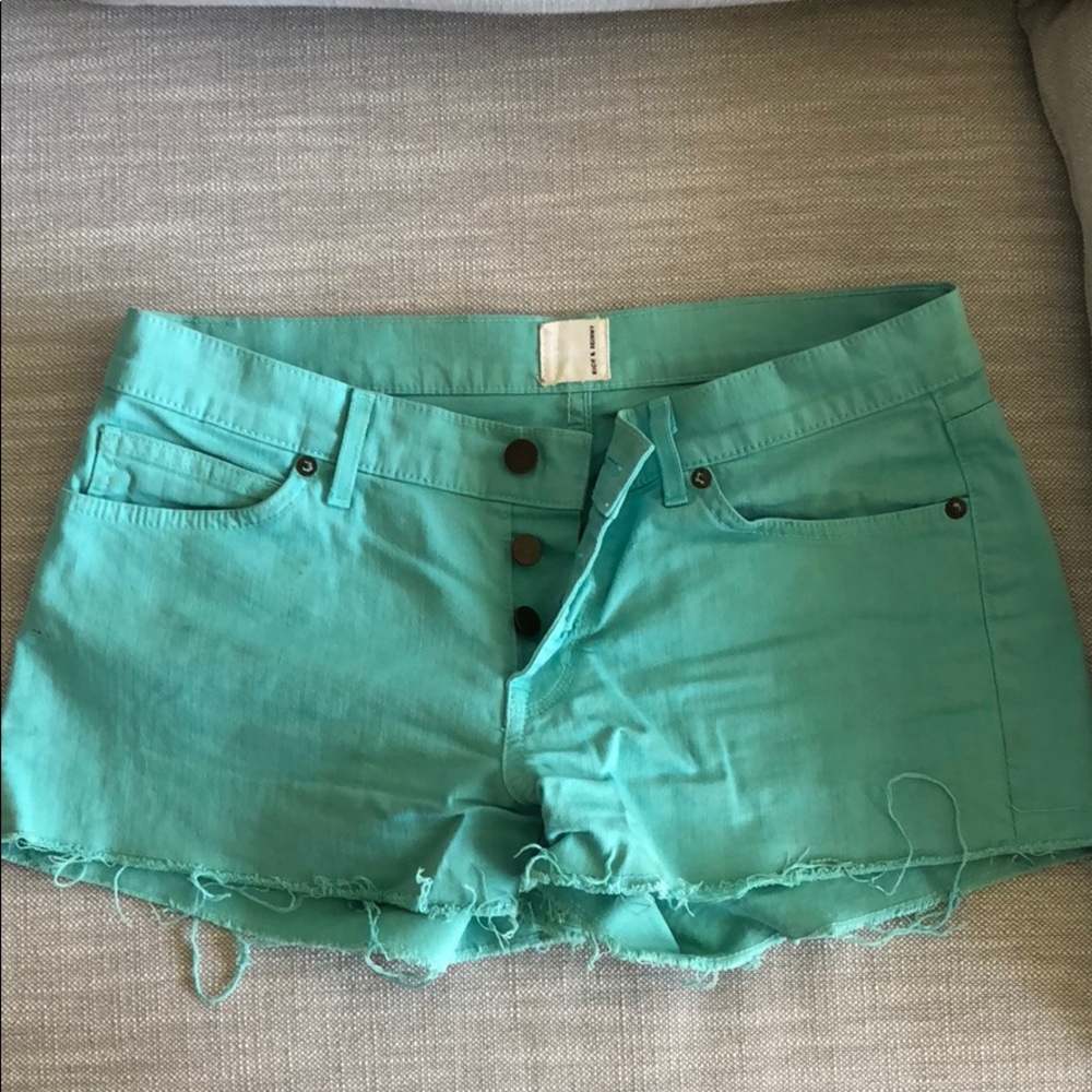 Rich and Skinny turquoise shorts